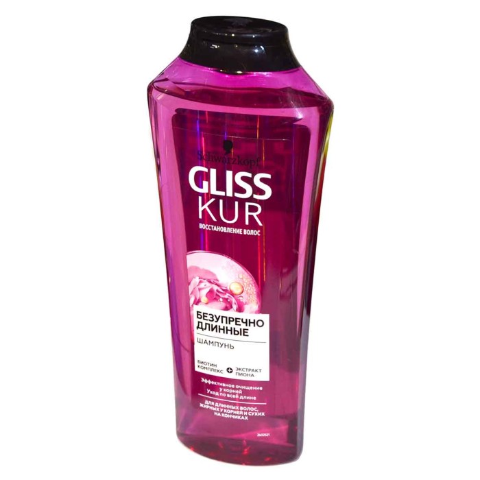 Шампунь для волос Gliss Kur Безупречная длина 400мл пэт