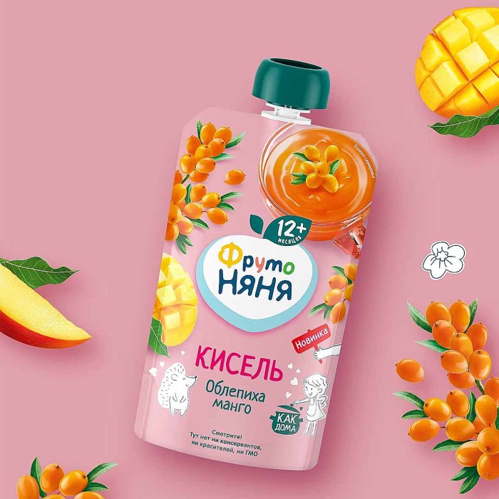 Кисель Фруто Няня облепиха-манго 130гр д/п