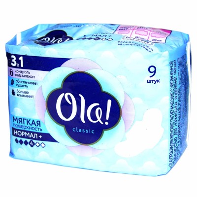 Прокладки Ola Wings Normal Singles 9шт м/у