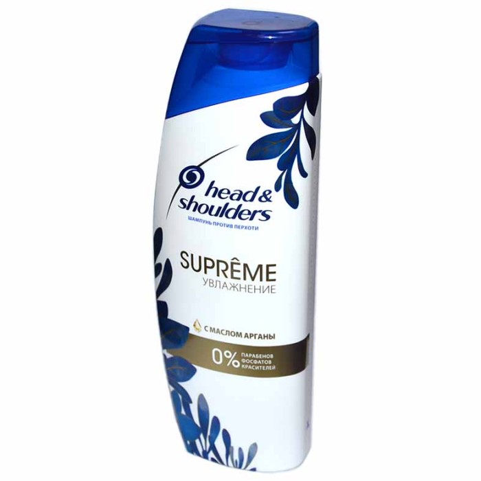 Шампунь для волос Head&Shoulders Supreme Увлажнение масло арганы 300мл пэт