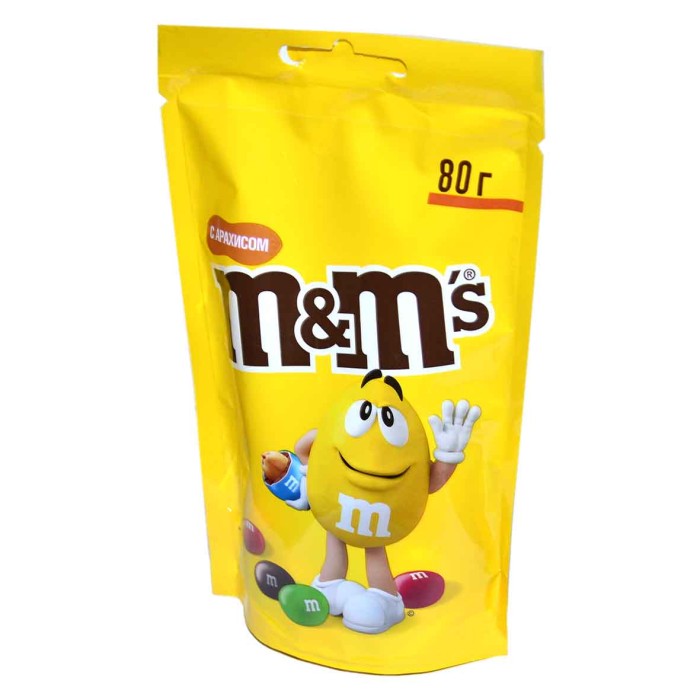 Драже M&Ms с арахисом 80гр м/у