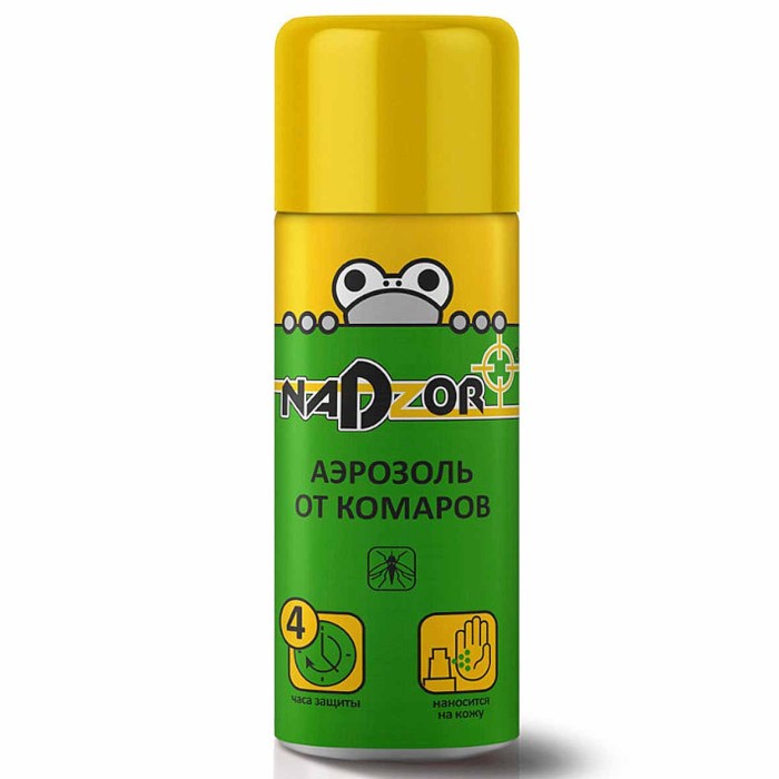Аэрозоль Nadzor от комаров 100мл ж/б артISU002ER