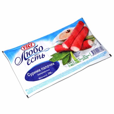 Палочки крабовые Vici Любо есть 200гр в/у