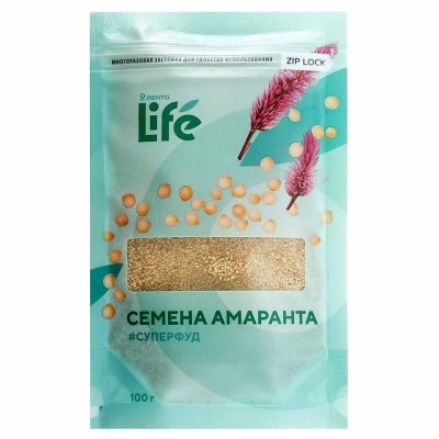 Семена амаранта Лента Life очищенные 100гр м/у