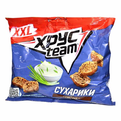 Сухарики Хрусteam вкус сметана 130гр м/у
