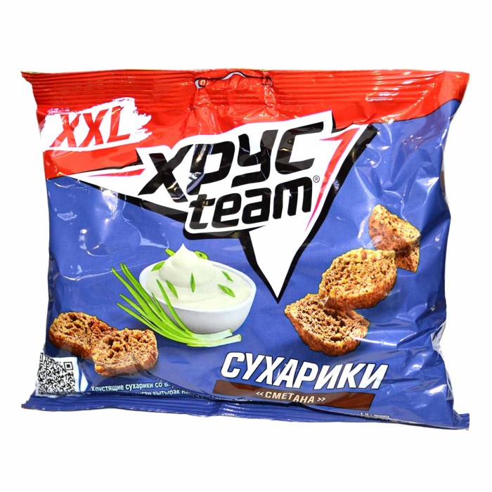 Сухарики Хрусteam вкус сметана 130гр м/у