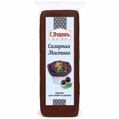 Мастика Пудовъ сахарная Коричневая 100гр