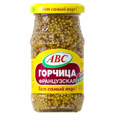 Горчица АВС Французская  160гр ст/б