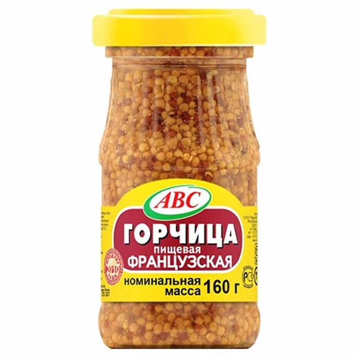 Горчица АВС Французская  160гр ст/б