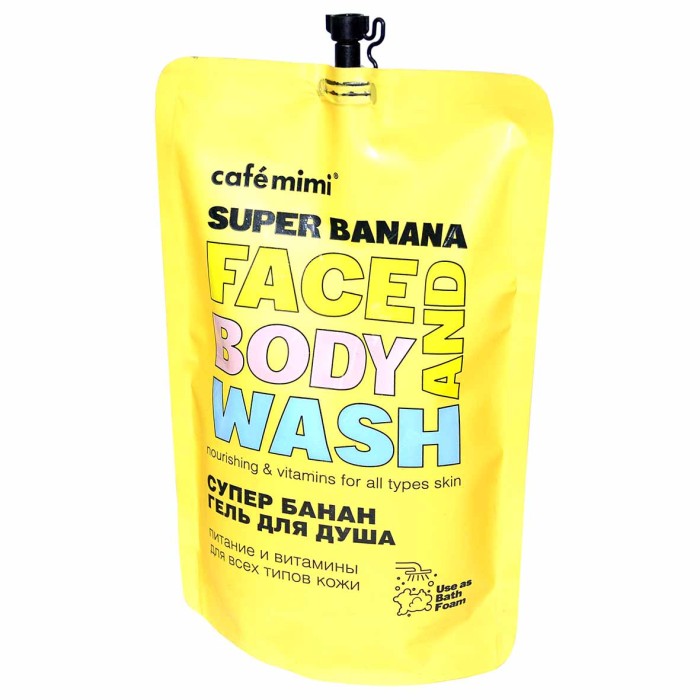 Гель для душа Cafe Mimi Super Fruit Супер банан 450мл д/п