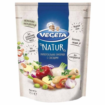 Приправа Vegeta Natur Универсальная 75гр м/у