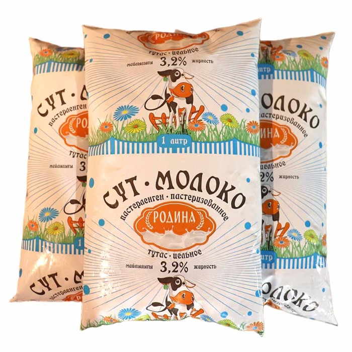 Молоко Родина 3,2% 1л м/у