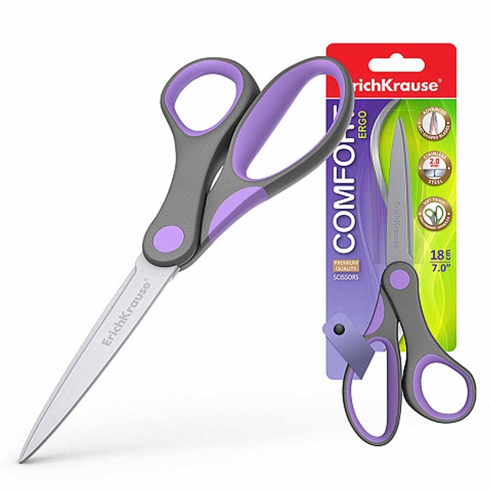 Ножницы канцелярские Erich Krause Comfort 180мм арт22341