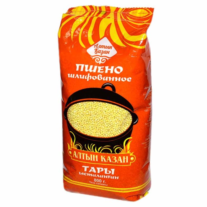Крупа пшено Алтын казан шлифованное 800гр м/у
