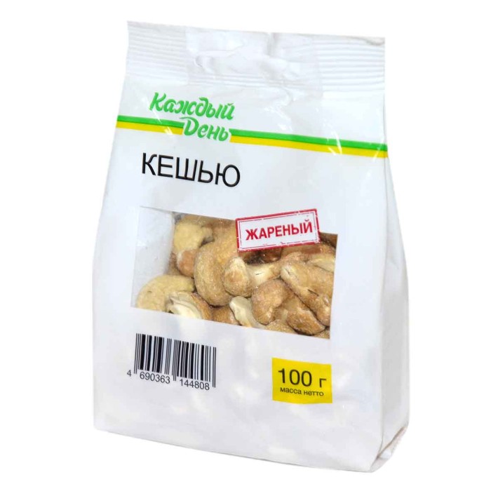 Кешью Каждый день жареный 100гр м/у