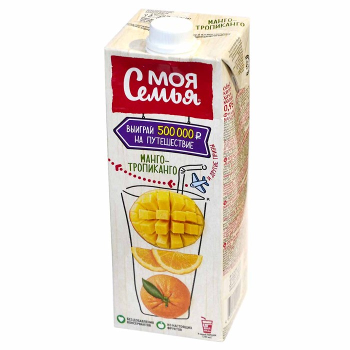 Нектар Моя семья манго-тропиканго 0,95л т/п