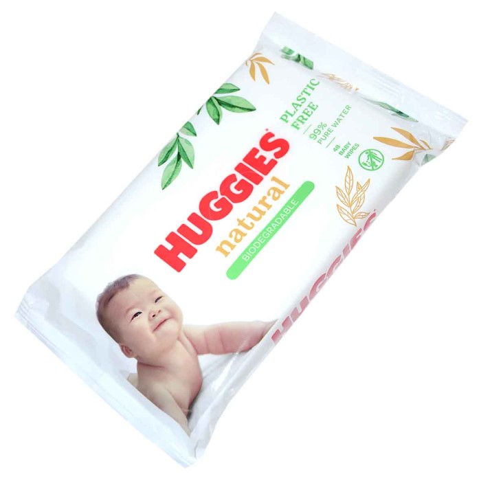 Салфетки влажные Huggies Natural детские 48шт м/у