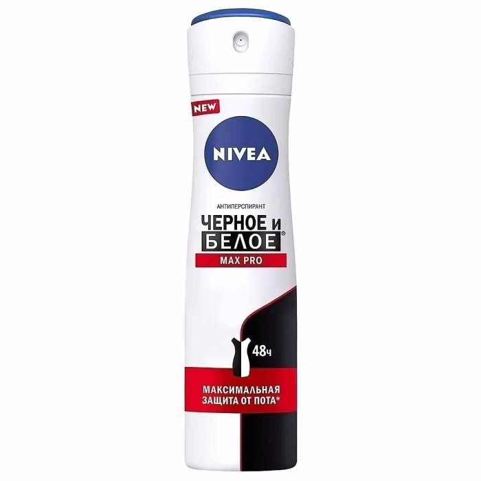 Дезодорант Nivea Черное и белое Max Pro 150мл ж/б