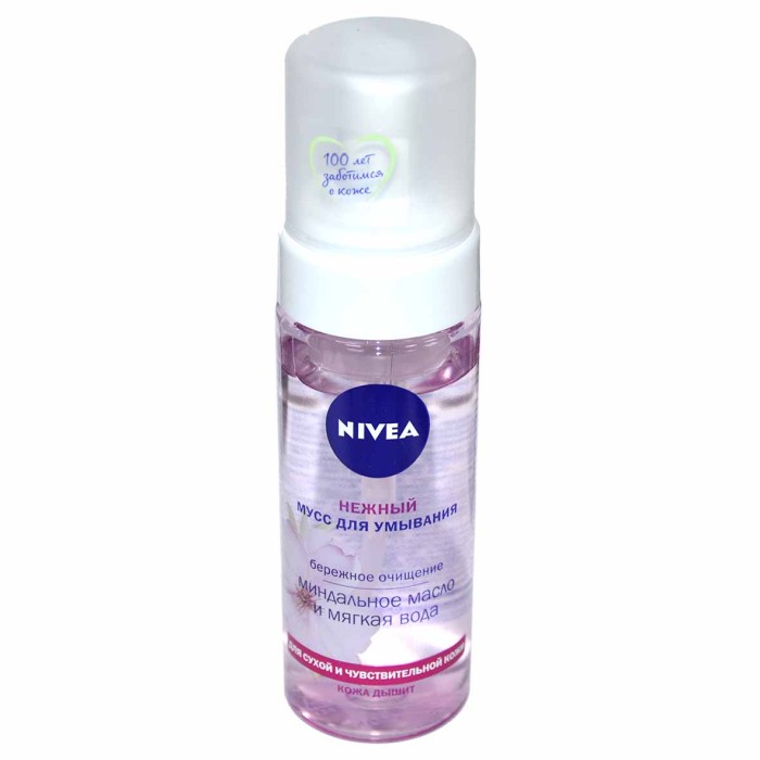 Мусс для умывания Nivea Нежный для сух кожи 150мл пэт