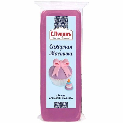 Мастика Пудовъ сахарная сиреневая 100гр