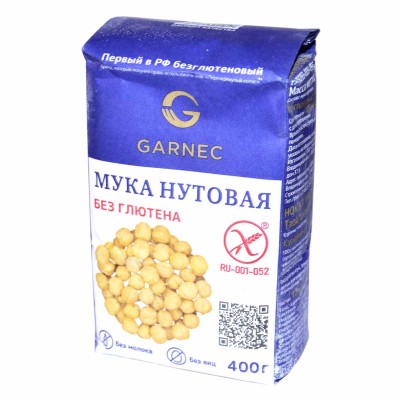 Мука Garnec нутовая без глютена 400гр м/у