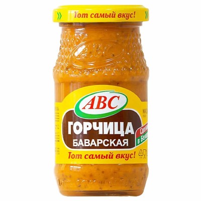 Горчица АВС Баварская 160гр ст/б