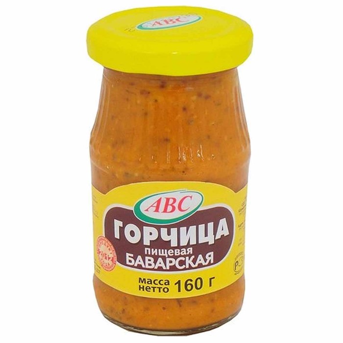 Горчица АВС Баварская 160гр ст/б