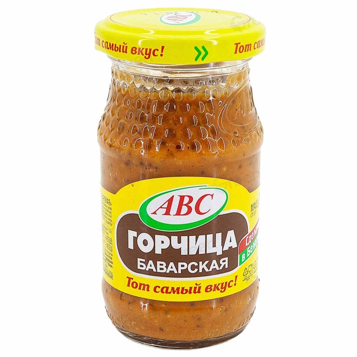 Горчица АВС Баварская 160гр ст/б
