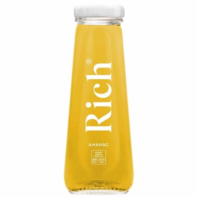 Сок Rich ананасовый с мякотью 0,2л ст/б