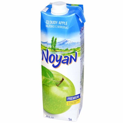 Сок Noyan яблоко прямого отжима 1л т/п