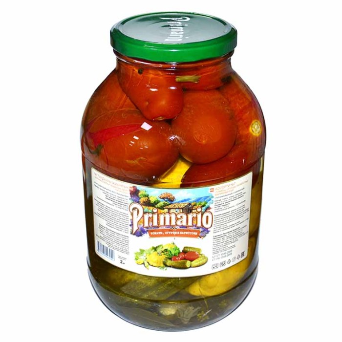 Ассорти Primario №7 маринованные 2кг ст/б