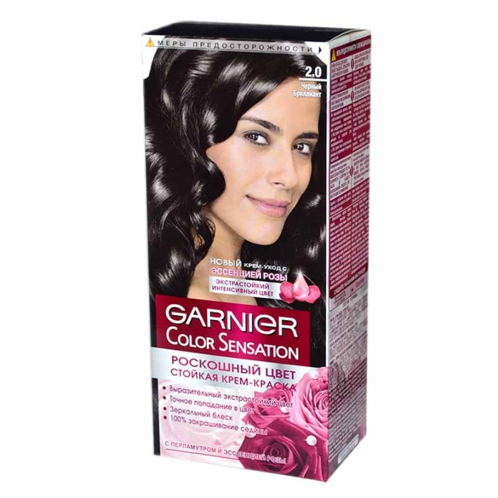 Краска для волос Garnier Color Sansation 2.0 Черный бриллиант к/у