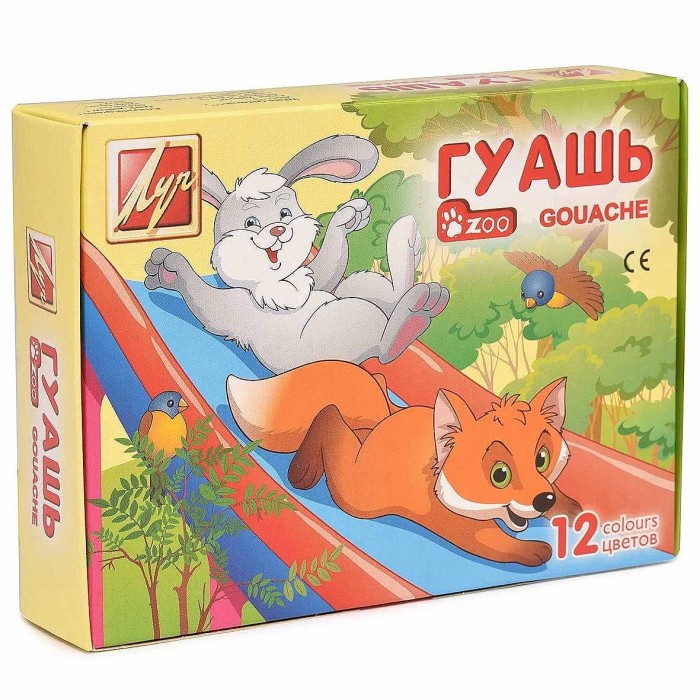 Краски гуашевые Луч ZOO 12цв арт19С 1252-08