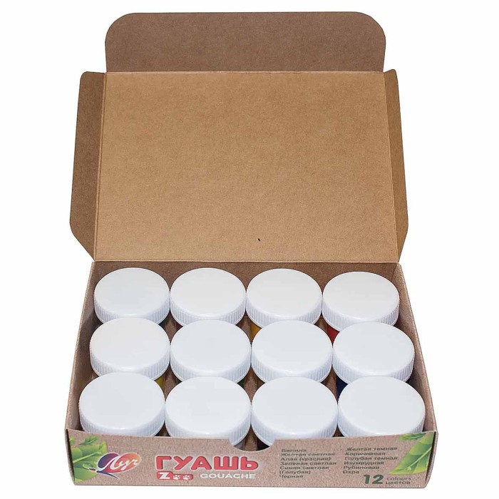 Краски гуашевые Луч ZOO 12цв арт19С 1252-08