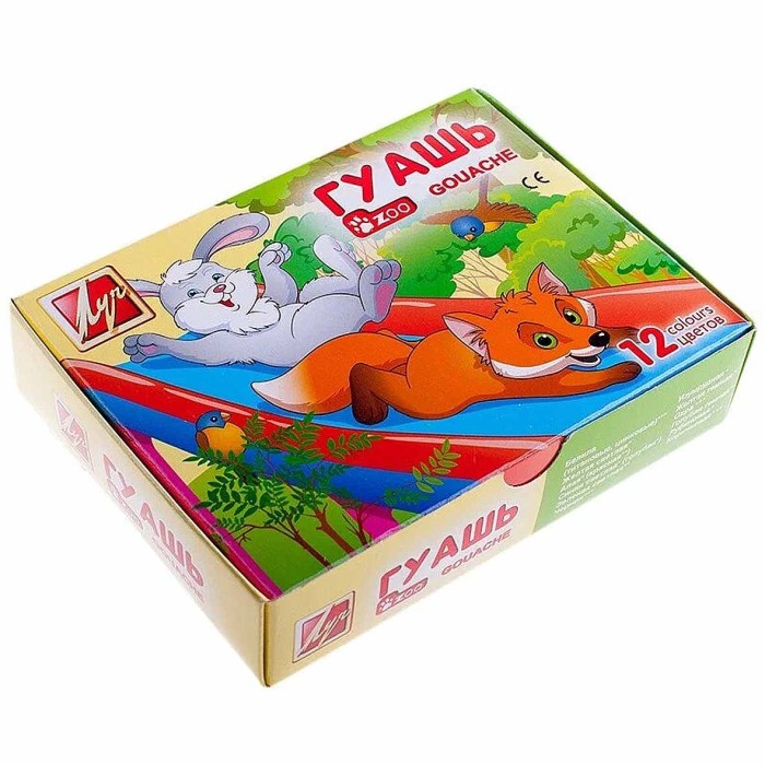 Краски гуашевые Луч ZOO 12цв арт19С 1252-08