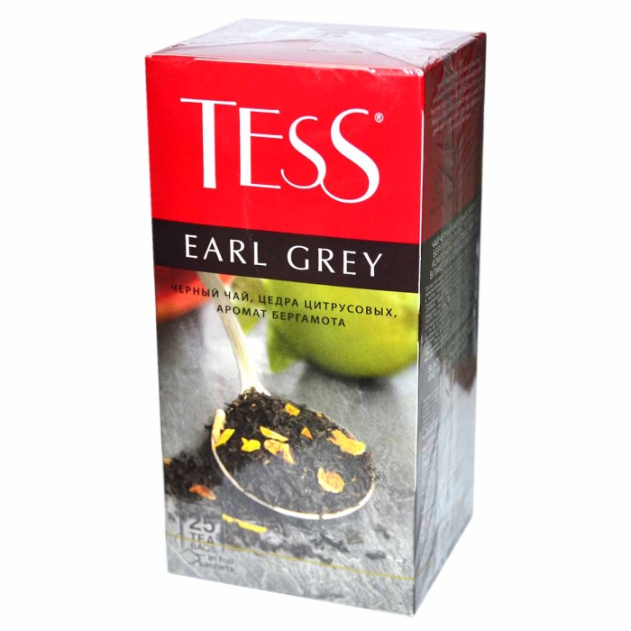 Чай Tess Earl Grey черный 25*2гр к/у