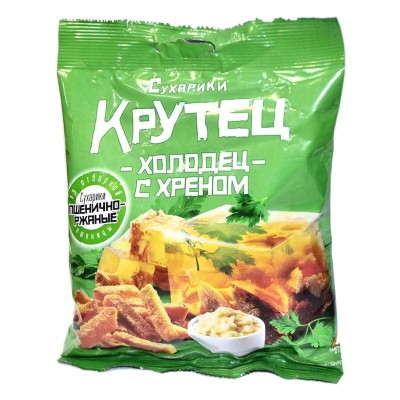 Сухари Крутец вкус холодец с хреном 80гр м/у