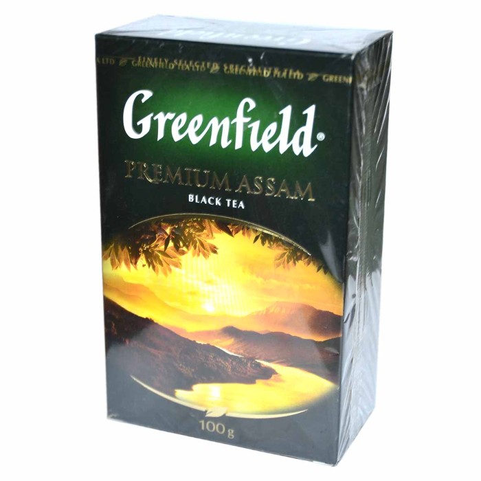 Чай Greenfield Premium Assam черный лист 100гр к/у