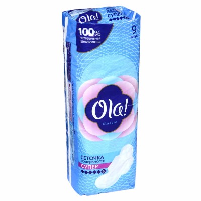 Прокладки Ola Classic Wings Super сеточка 9шт м/у