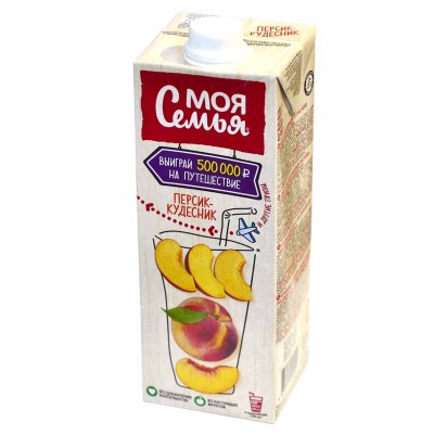 Нектар Моя семья персик-кудесник 0,95л т/п