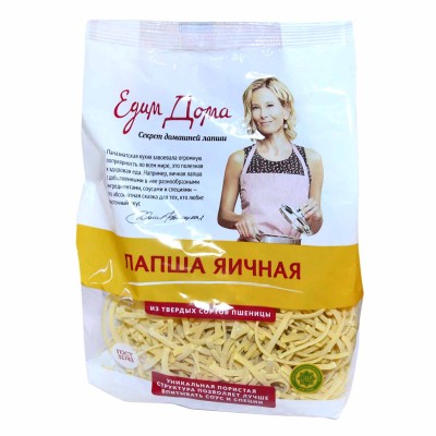 Лапша яичная Едим дома домашняя 250гр м/у