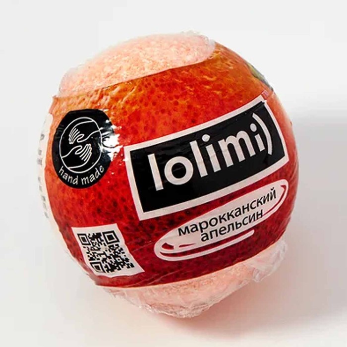 Бомба для ванн Lolimi) Марокканский апельсин шар 135гр в/у