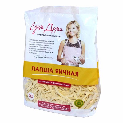 Лапша яичная Едим дома лагманная 250гр м/у