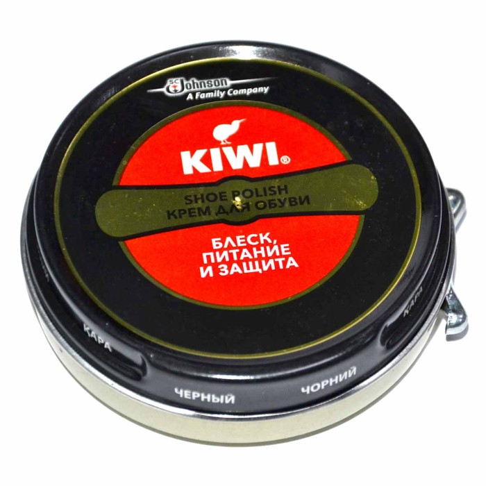 Крем для обуви Kiwi Shoe Polish черный 50мл пэт