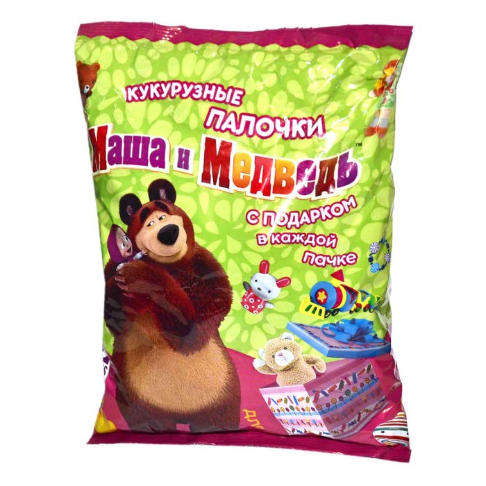 Палочки кукурузные Маша и Медведь для девочек 100гр м/у