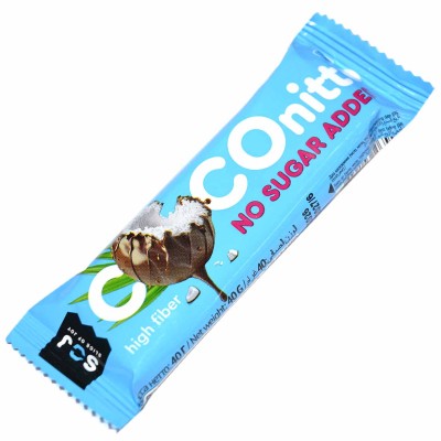 Батончик кокосовый Soj COCOnitto Ванильно-сливочный без сахара 40гр м/у