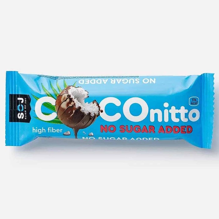 Батончик кокосовый Soj COCOnitto Ванильно-сливочный без сахара 40гр м/у