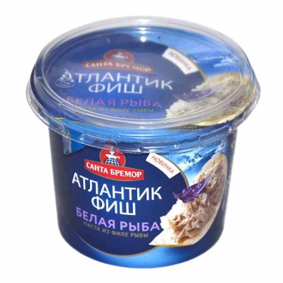 Паста Санта Бремор Атлантик Фиш белая рыба 140гр пэт