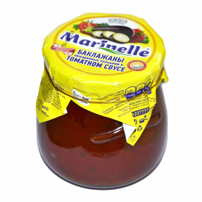 Баклажаны Marinelle обжаренные кольцами в т/с 500мл ст/б