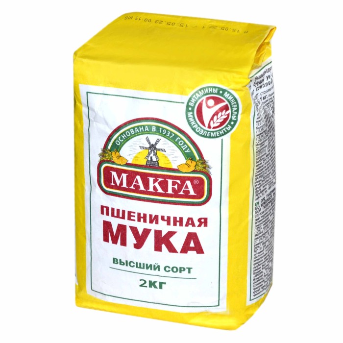 Мука Макfа пшеничная в/с 2кг м/у